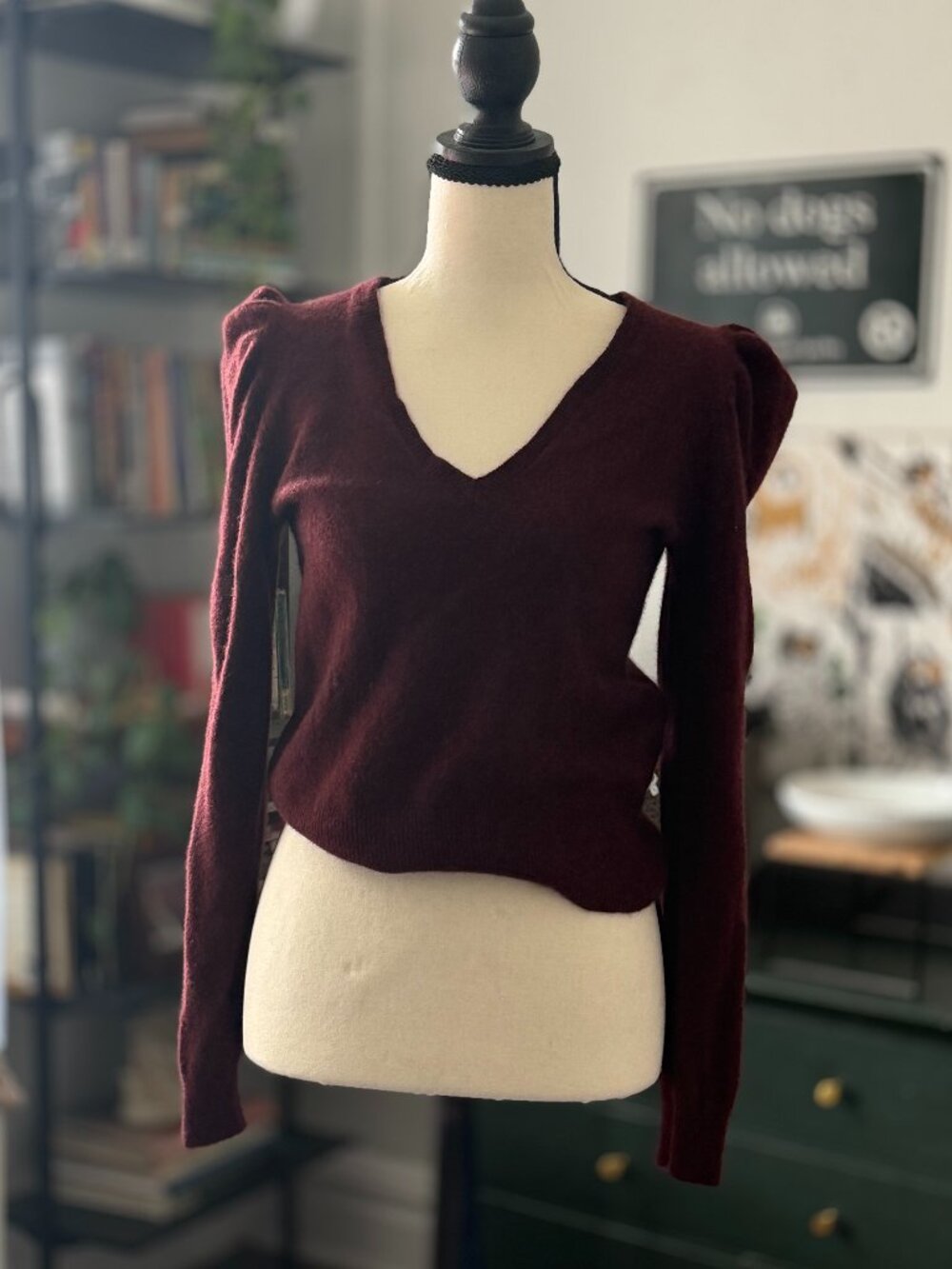 Frame Frankie Puff Sleeve Cashmere Sweater